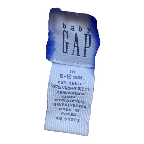 Bleu Baby Coat Size 6 -12!Month Gap Brand in Excellent Used Condition - Picture 4 of 6
